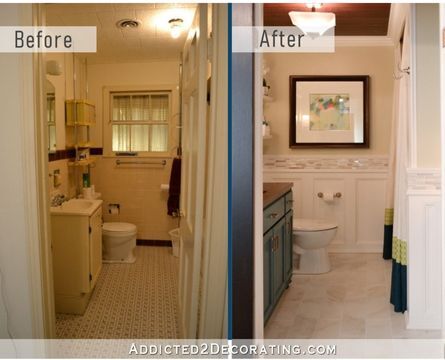 Addicted 2 Decorating Before & After Bathroom